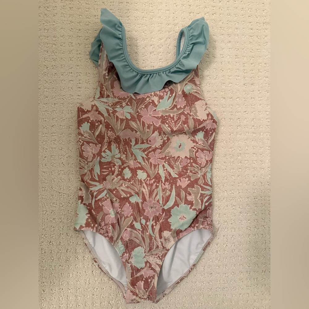 Minnow kids girls floral Swimsuit